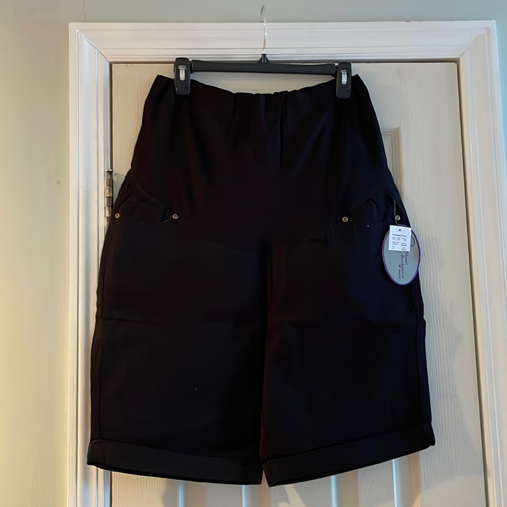 Planet Motherhood Maternity Bermuda Shorts